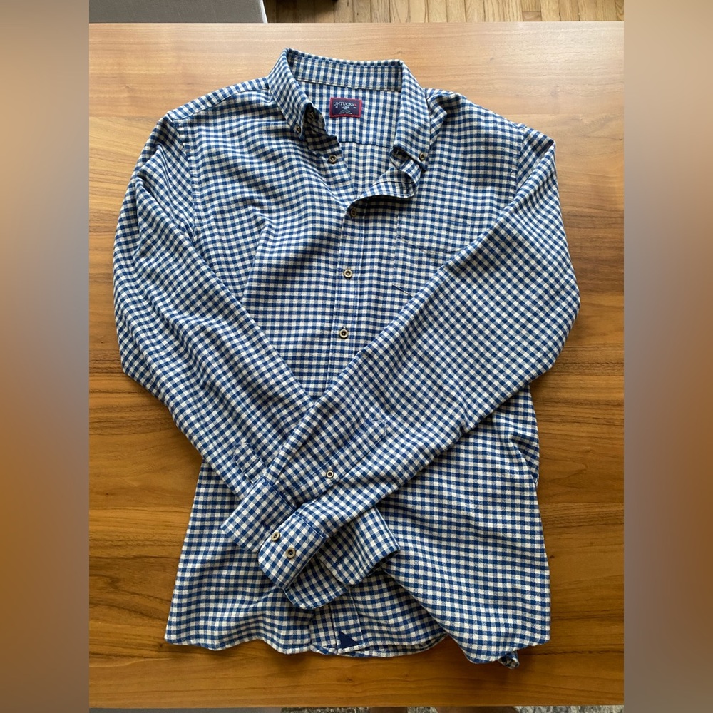 Untuckit Flannel Cerasuolo Shirt Large Tall